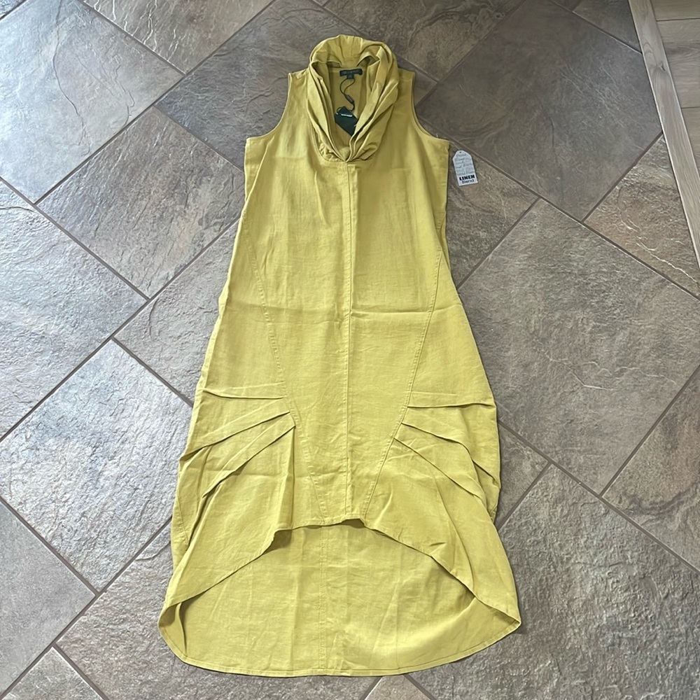 + FORCYNTHIA + Linen Blend Maxi Dress